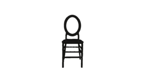 Oval Back Chair Black rental Lafayette, LA