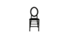 Oval Back Chair Black rental in Lafayette, LA