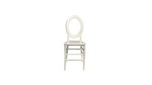 Oval Back Chair White rental Lafayette, LA