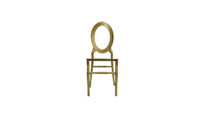 Oval Back Gold Phoenix Chair rental Lafayette, LA