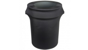 Black Spandex Trash Can Covers - rental San Antonio, TX