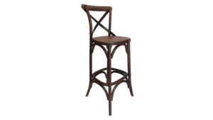 Crossback Barstool - Dark Oak rental San Antonio, TX