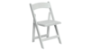 Folding White Garden Chair w/ White Cushion rental in San Antonio, TX