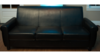 Black Gloss Leather Lounge - Sofa rental in San Antonio, TX