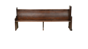10ft Brown Wood Pews rental San Antonio, TX