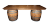 Bar - 8ft Double Wine Barrel Bar - (2 Barrels +... rental in San Antonio, TX