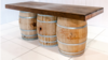Bar - 8ft Triple Wine Barrel Bar - (3 Barrels +... rental in San Antonio, TX