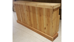 Bar - Picketed Cedar Bar w/ top and Built-in Ta... rental San Antonio, TX