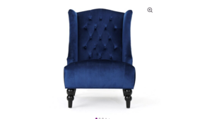 Navy Velvet Wingback Accent Chair  rental Fort Collins-Loveland, CO