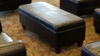 Black Gloss Leather Lounge - 4ft Rectangular Ot... rental in San Antonio, TX
