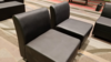 Black Matte Leather Lounge - Armless Chair rental in San Antonio, TX