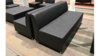Black Matte Leather Lounge - Armless Sofa rental in San Antonio, TX