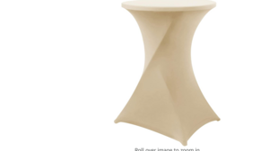 Cocktail Table Cover Champagne  rental Fort Collins-Loveland, CO