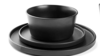 Black Thick Rimmed Plain Salad Plate rental in Fort Collins-Loveland, CO