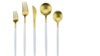White Handle Golden Dinner Fork  rental in Fort Collins-Loveland, CO