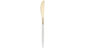 White Handle Golden Flatware - Knife  rental Fort Collins-Loveland, CO
