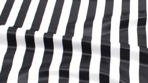 Lamour Stripe - Black & White 1-Inch - 108x108 rental San Antonio, TX