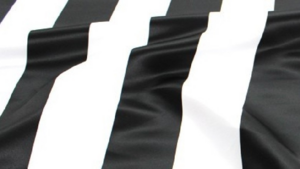 Lamour Stripe - Black & White 3 Inch - Napkin rental San Antonio, TX