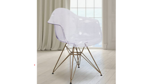 Acrylic Ghost Arm Accent Chair  rental Fort Collins-Loveland, CO