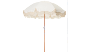 Antique White Fringe Umbrella rental Lafayette, LA