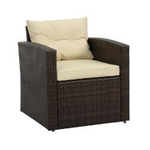 Brown Wicker Armchair rental Austin, TX