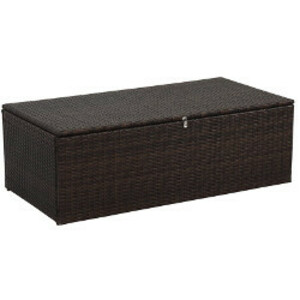 Brown Wicker Coffee Table rental Austin, TX