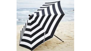 Black and white striped Umbrella rental Fort Collins-Loveland, CO