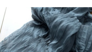 Dusty blue Gauze Table Runner rental Fort Collins-Loveland, CO