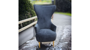 Black Velvet Julia Accent Chair  rental Fort Collins-Loveland, CO
