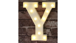4' Marquee Letter "Y"  rental Fort Collins-Loveland, CO