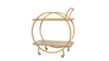 Bar Cart Gold Round and Mirror Gold Cart rental in Lafayette, LA