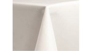 90x132" White Poly Tablecloth (Square Corners) rental Fort Collins-Loveland, CO