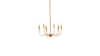 Gold 6-Arm Metal Chandelier rental in Lafayette, LA