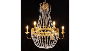 Vintage Empire Candelabra Chandelier rental Lafayette, LA