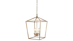 Gold, Lantern Frame Chandelier rental Lafayette, LA