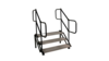 Metal Stage Steps with Rail rental in Lafayette, LA