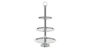 3-Tier Silver Cupcake Stand rental Austin, TX