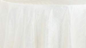 Pintuck - Ivory - 108 Rnd rental San Antonio, TX