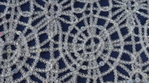Crystal Sequin - Crystal/White - 6 x 108 (Sash) rental San Antonio, TX