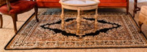 Black Alejandra Rug rental in Austin, TX