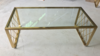 Coffee Table - Gold Glass rental in San Antonio, TX