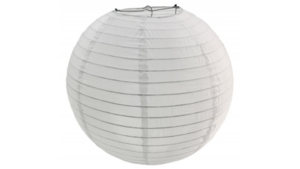 Chinese Lantern - Round - 20" - WHITE rental San Antonio, TX