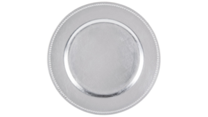 Charger - Silver Bead 13" Acrylic - Includes Pl... rental San Antonio, TX