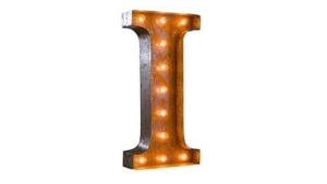 Marquee Letter - I - 3ft- Rustic rental San Antonio, TX