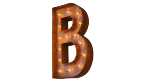 Marquee Letter - B - 3ft- Rustic rental San Antonio, TX