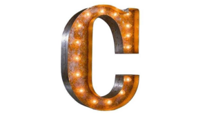 Marquee Letter - C - 3ft- Rustic rental San Antonio, TX