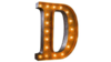 Marquee Letter - D - 3ft- Rustic rental in San Antonio, TX