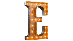 Marquee Letter - E - 3ft- Rustic rental San Antonio, TX