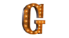 Marquee Letter - G - 3ft- Rustic rental in San Antonio, TX