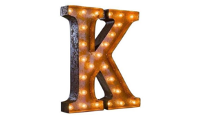 Marquee Letter - K - 3ft- Rustic rental San Antonio, TX